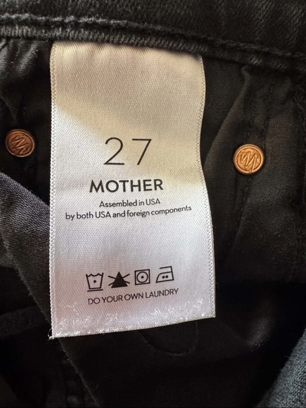 MOTHER High Waisted Rider Skimp in ‘Not Guilty’ Wash